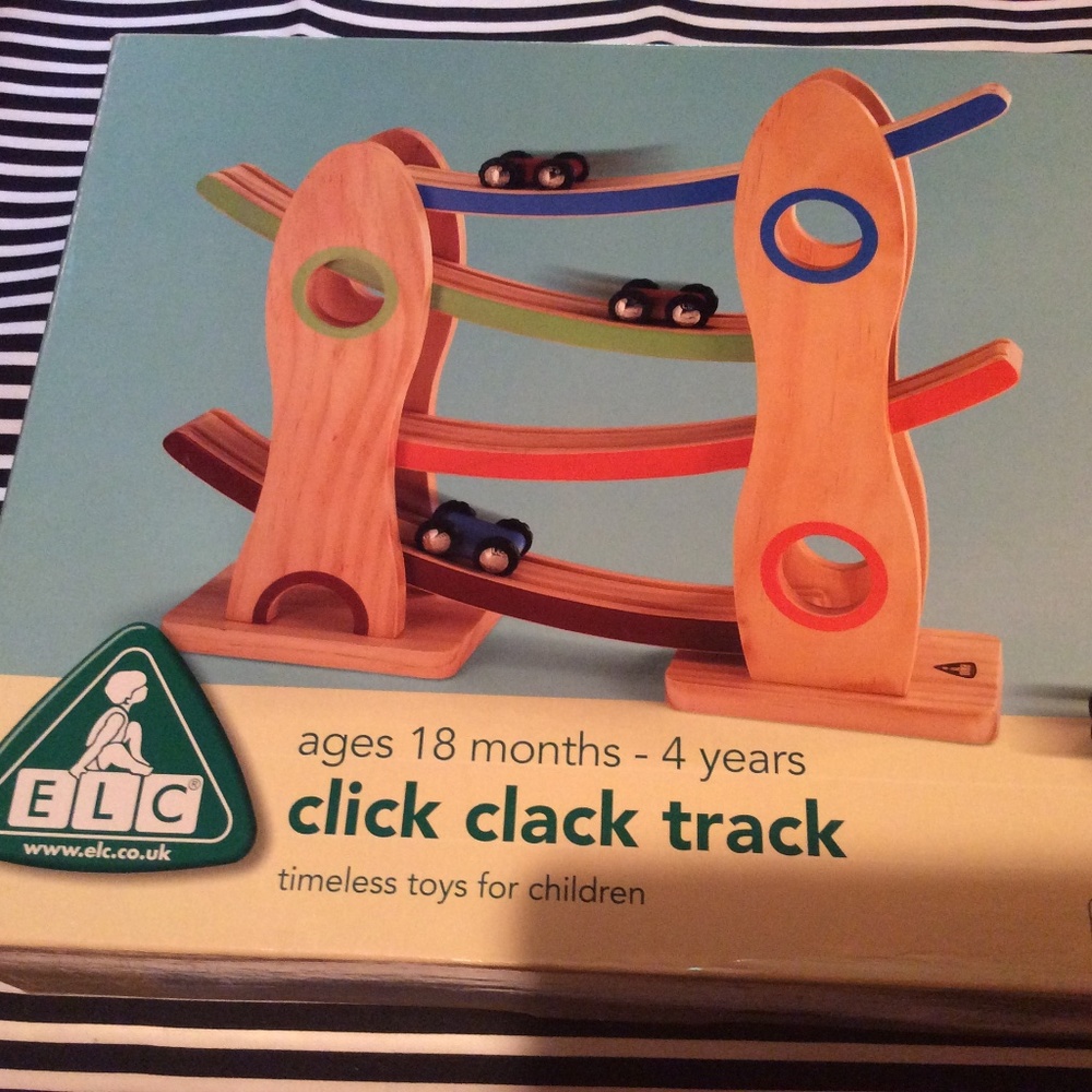 ELC Wooden Click Clack Rack Toy